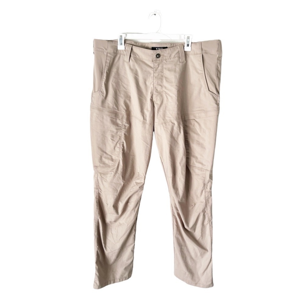 5.11 Tactical Apex Pants Mens 42x34 Khaki Tan Cargo Utility Trousers 74434